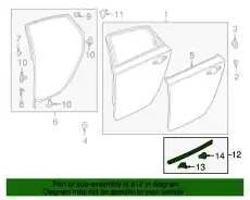 Ручка двери HONDA 72828TVAA01