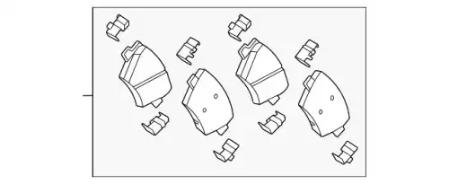 Тормозные колодки дисковые MOBIS 58302T1A10