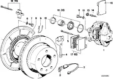 Суппорт тормозной BMW 34 21 1 119 212