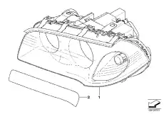 Фара BMW 63 12 3 418 397