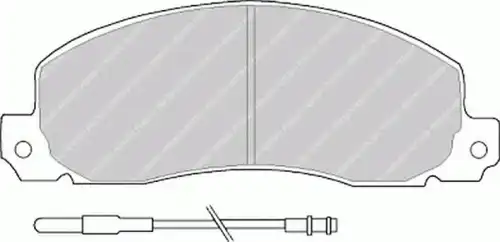 Тормозные колодки дисковые FERODO FSL414