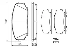 Тормозные колодки дисковые BOSCH 0 986 494 375