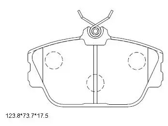 Тормозные колодки дисковые ASIMCO KD6754