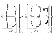 Тормозные колодки дисковые BOSCH 0 986 494 417