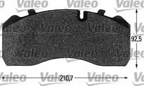колодки дисковые BPW 541660 VALEO