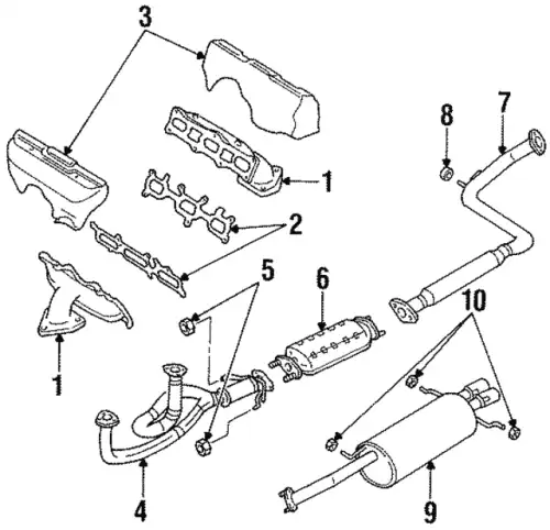 крепление глушителя Maz FE2040061 MAZDA