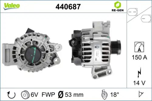 Генератор VALEO 440687