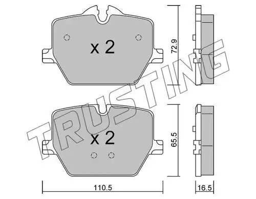 Тормозной диск TRUSTING 1266.0