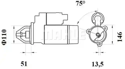 Стартер KNECHT MS768