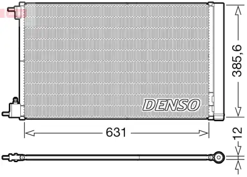Радиатор кондиционера (конденсатор) DENSO DCN20039