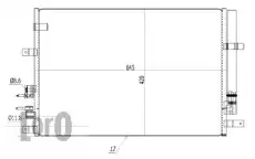 Радиатор кондиционера (конденсатор) LORO 002-016-0002
