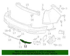 MLDG L.RR BPR LWR 71517TLAA50 HONDA
