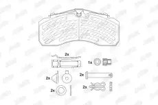 Тормозные колодки дисковые JURID 2925305390
