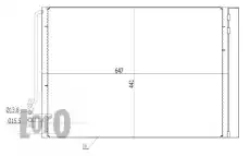 Радиатор кондиционера (конденсатор) LORO 027-016-0005