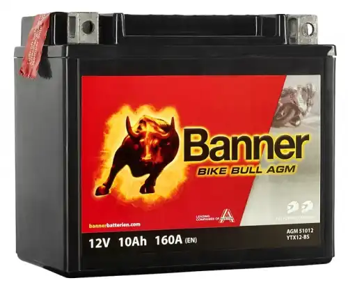Аккумулятор BANNER YTX12-BS 10 Ач