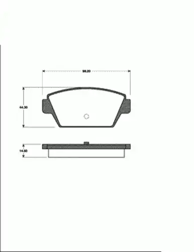 Тормозные колодки дисковые SBS 1501223009