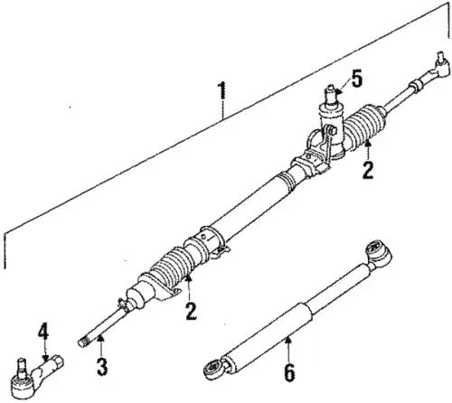 Рулевой наконечник MAZDA H26132240A