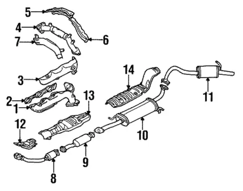 Прокладка JF01-13-460 Mazda