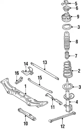 Рычаг подвески MAZDA KA3128250
