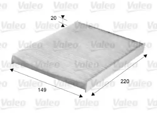 Салонный фильтр 716047 VALEO