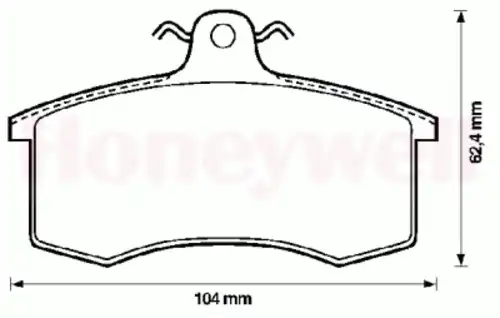 Тормозные колодки дисковые BENDIX 571346B