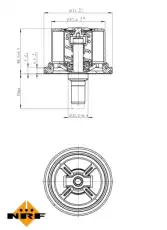 Термостат системы охлаждения NRF 725099