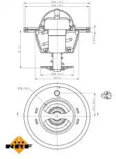 Термостат системы охлаждения NRF 725180