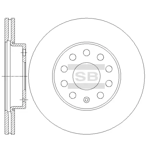 Тормозной диск SANGSIN SD5410