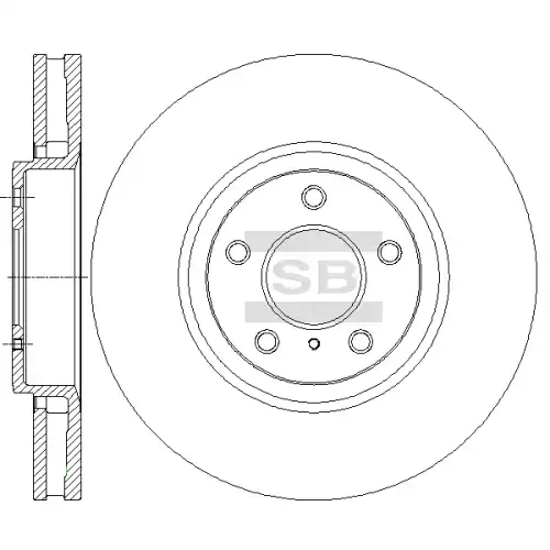 Тормозной диск SANGSIN SD4247