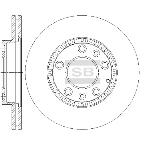 Тормозной диск SANGSIN SD4434