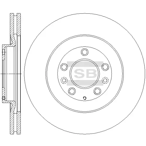 Тормозной диск SANGSIN SD4447