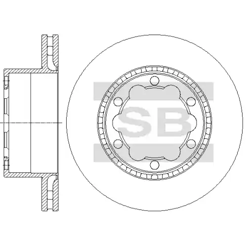 Тормозной диск SANGSIN SD5603