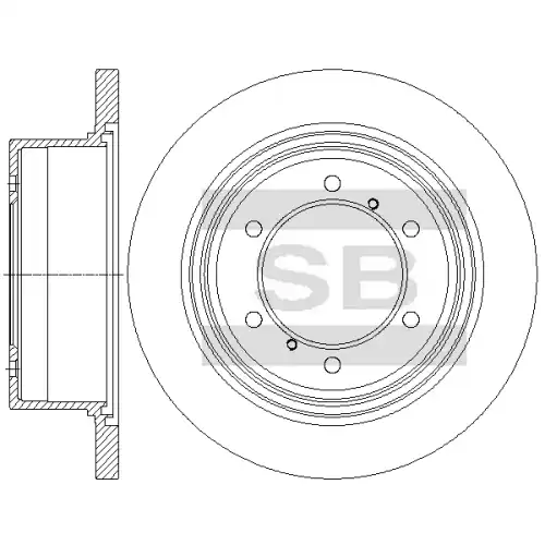 Тормозной диск SANGSIN SD4335