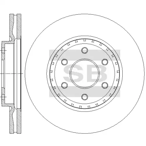 Тормозной диск SANGSIN SD4276