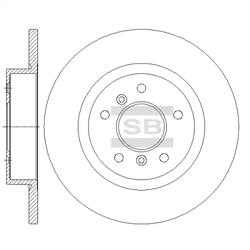 Тормозной диск SANGSIN SD4252