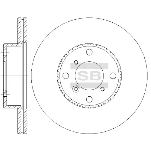 Тормозной диск SANGSIN SD4808
