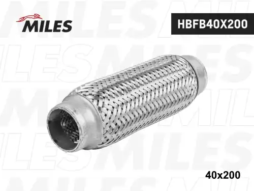 Гофра глушителя MILES HBFB40X200 L= d=
