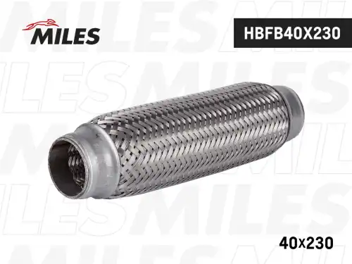 Гофра глушителя MILES HBFB40X230 L= d=