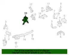 подушка ДВС правая Maz T00139060D MAZDA