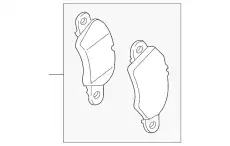 Тормозные колодки дисковые PORSCHE 98135193904