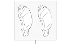 Тормозные колодки дисковые PORSCHE 99135194603