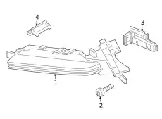 ADDITIONAL HEADLIGHT 971953042BB PORSCHE