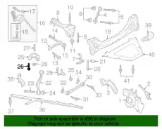 BOLT WITH WASHER PAF009588 PORSCHE