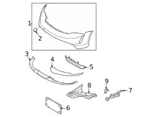HOLDER FOR BUMPER COVER 9J1807228B PORSCHE