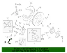 SENDER WIRE (PAD WEAR INDI PAB615121A PORSCHE