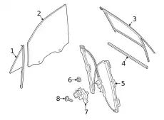 SIDE WINDOW 9Y0845021C PORSCHE