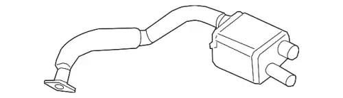 SILENCER 982251052J PORSCHE