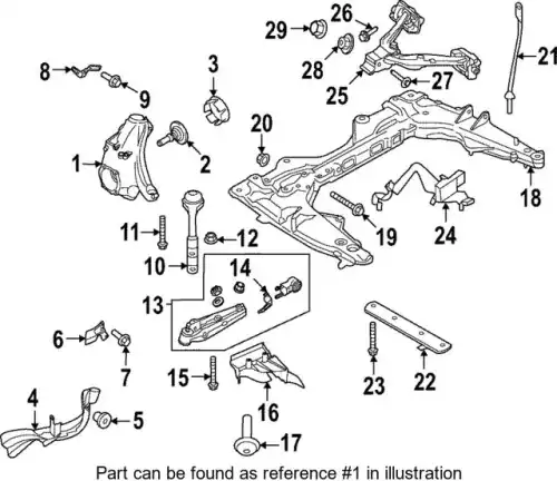 SWIVEL MOUNTING 9GT407245C PORSCHE