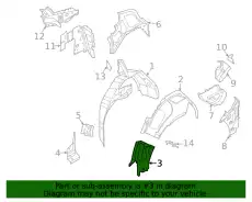 WHEEL HOUSING LINER 9J1810970A PORSCHE