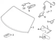 WINDSCREEN 992845011AN PORSCHE